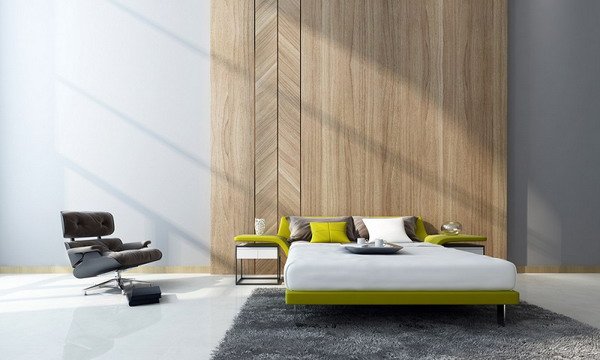 Wall design in the bedroom: ten creative ideas