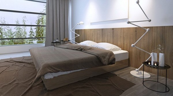 Wall design in the bedroom: ten creative ideas