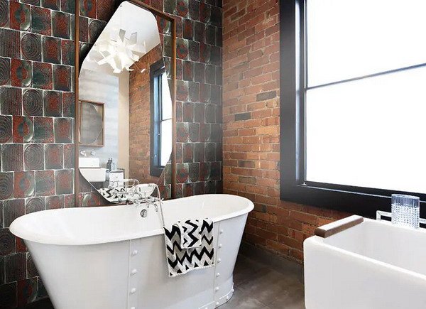 ideas to decorate the walls of the bathroom