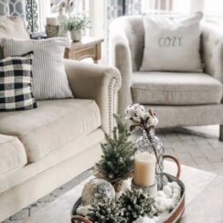 Winter decoration ideas 2024 for living room
