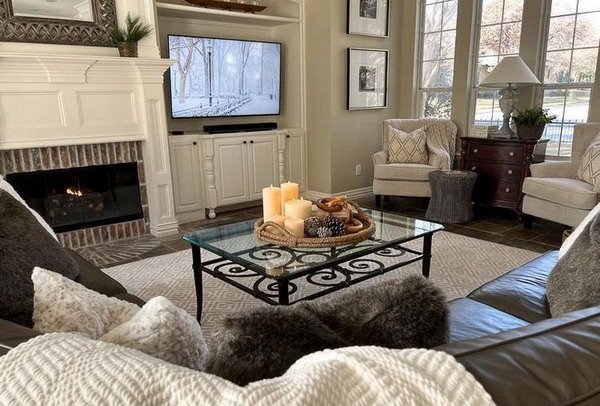 Winter decoration ideas 2024 for living room