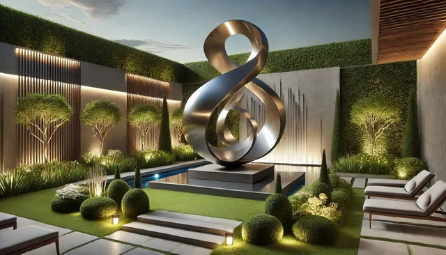 Contemporary garden sculpture trends 2026