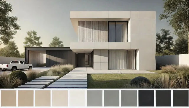 Minimalist exterior color palettes 2026