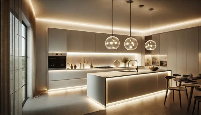 minimalist kitchen lighting