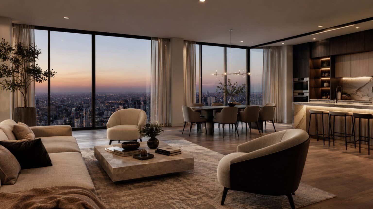 High Rise Apartment Interior Design Trends 2027: Luxury Urban Ideas ...